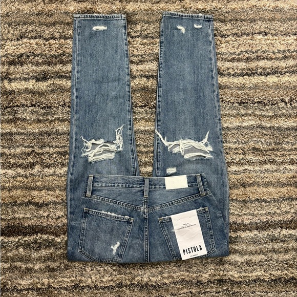 Pistola High Rise Jeans Sz 26 | Pistola Presley High Rise Relaxed Roller Jeans - Picture 8 of 16